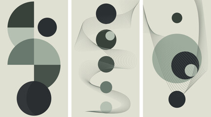 Minimalism geometric poster design for your art