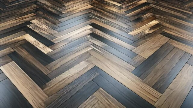 Elegant Chevron Hardwood Flooring with Dark and Light Wood Tones for Modern Interior Design and Contemporary Home Decor Seamless Texture Background with Clean Lines and Natural Aesthetic