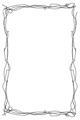 abstract frame doodle lines