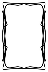 abstract frame doodle lines