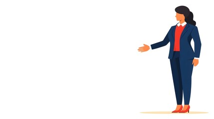 Obraz premium Isometric digital scene depicting a business agreement and partnership between a businessman and businesswoman symbolizing online a professional commercial transaction