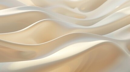 Obraz premium A smooth, flowing texture resembling fabric waves in soft, neutral tones.