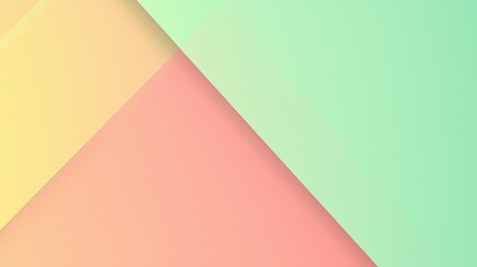 Abstract background with pastel yellow, peach, and mint green colors.