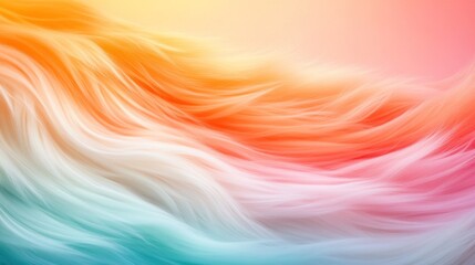 Obraz premium A vibrant wave of colorful textures the beauty of flowing light and softness in abstract art
