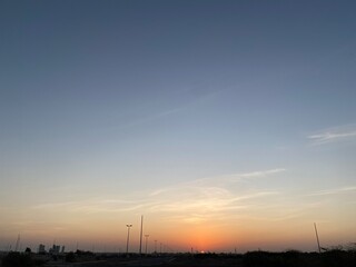 Fototapeta premium Sunset over the city