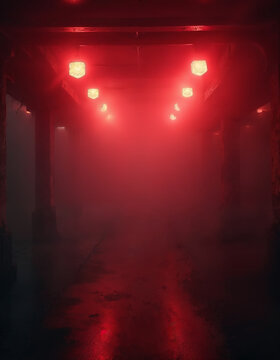 Backdrop With Illumination Of Red Spotlights For Flyers realistic image ultra hd high design
