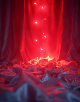 Backdrop With Illumination Of Red Spotlights For Flyers realistic image ultra hd high design
