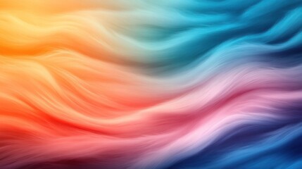 Obraz premium Vibrant flow a seamless blend of warm and cool colors creating an ethereal abstract landscape of motion and energy