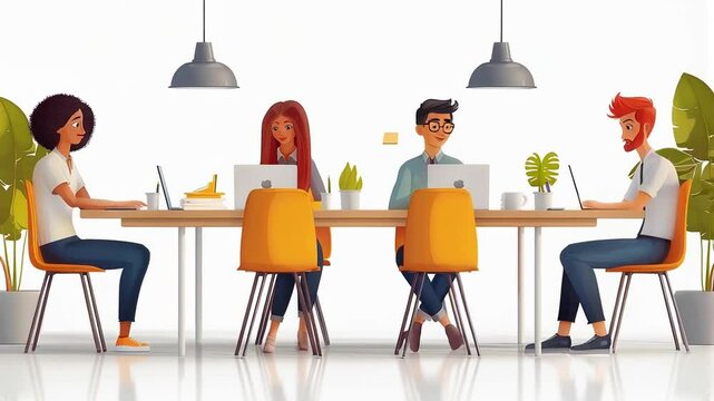 people in the office