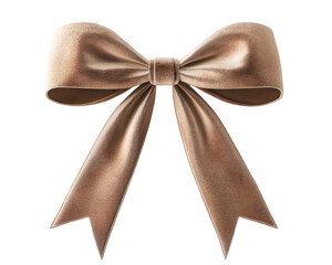 A gold ribbon with a bow on it