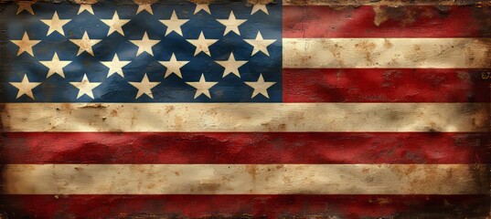 The USA flag is blowing in the wind. The American flag is flying.