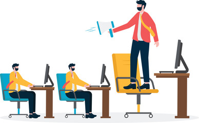 Humble Little Employee, Office Bullying, Company or Corporate Management System, Hierarchy, Office Politics,

