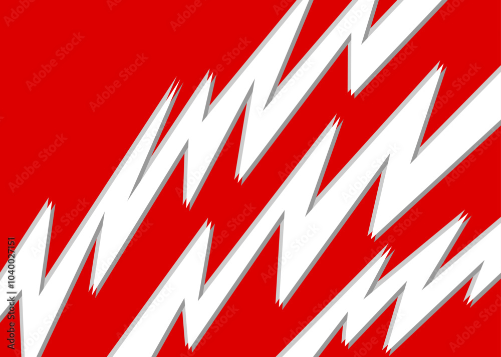 Aufkleber minimalist background with zigzag line pattern and with some copy space area