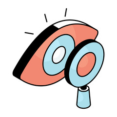 Perfect design icon of eye search