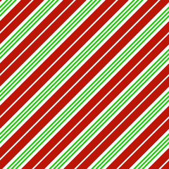 Seamless Red Green White Christmas Diagonal Striped Lines Pattern Background Design
