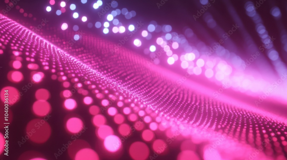Poster data technology background. abstract background. connecting dots and lines on dark background. 3d re