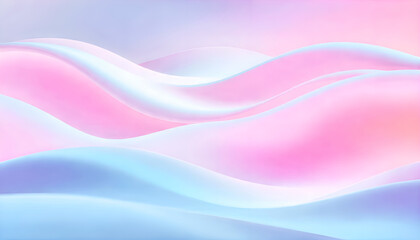 Obraz premium Soft, rolling abstract waves in pastel colors