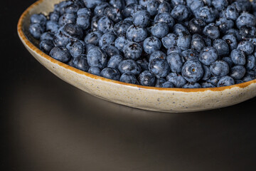 Fresh blueberry background. Blueberry Texture Close Blueberry Antioxidant Organic Superpeed Bowl Concept Healthy Nutrition