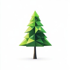 Obraz premium Stylized minimalist tree illustration