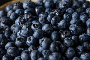 Fresh blueberry background. Blueberry Texture Close Blueberry Antioxidant Organic Superpeed Bowl Concept Healthy Nutrition