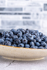 Fresh blueberry background. Blueberry Texture Close Blueberry Antioxidant Organic Superpeed Bowl Concept Healthy Nutrition