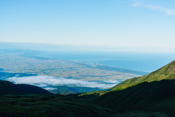 鳥海山から見た風景