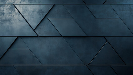 Modern Geometric Wall Textures - Sleek Blue-Gray Architectural Designs