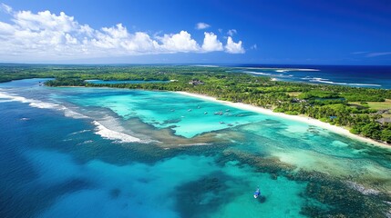 Obraz premium Stunning Aerial View of Turquoise Lago Landscape