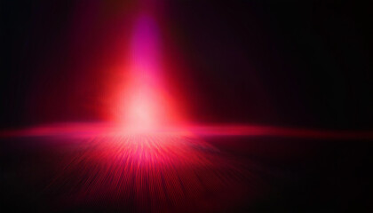 Neon blur glow. Pearl pink Luminous bright red radiance soft texture on dark black abstract empty space background. Color light overlay. Copy space.