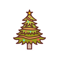 Christmas Filled Icons , Vector illustration