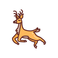 Reindeer Filled Icons , Vector illustration