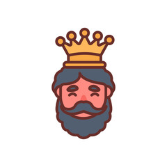 Wise Man Filled Icons , Vector illustration