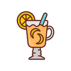 Hot Toddy Filled Icons , Vector illustration