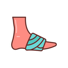 Frostbite Filled Icons , Vector illustration