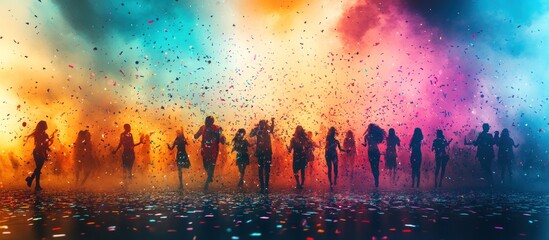 Celebration with Confetti