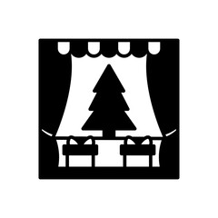 Party Arrangement Glyph Icon, Vector illustration