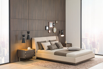 modern practical bedroom and interior design