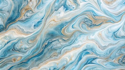 Obraz premium Marble texture with pale blue and white swirls resembling natural stone
