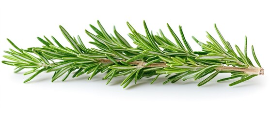 Fototapeta premium rosemary branch on a white background