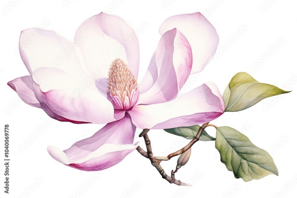 Poster Magnolia blossom flower petal.