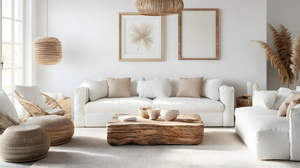 modern living room with sofa