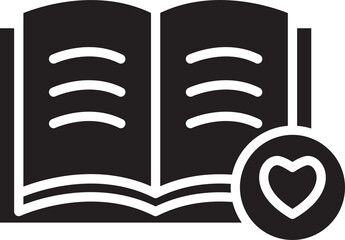book and heart icon