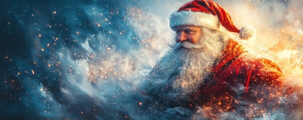 Obraz premium Magical Scene of Claus at the North Pole