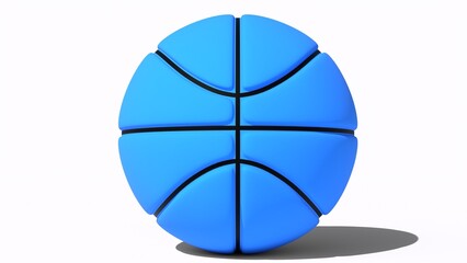 Basketball with white background