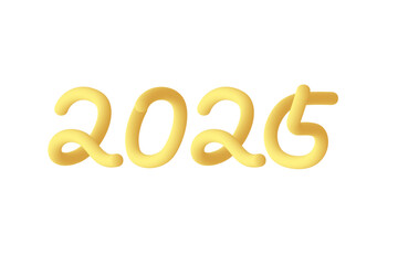 立体的でかわいい黄金の2025