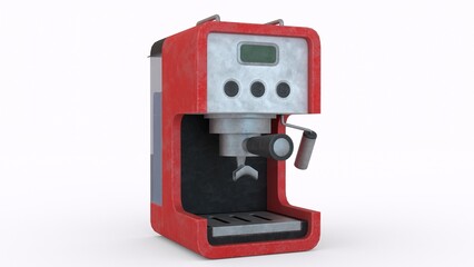 coffee machine with white background