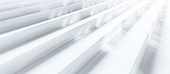 Obraz premium Abstract white and grey background with diagonal lines featuring a modern geometric pattern creating a subtle and blurred backdrop for copy space image