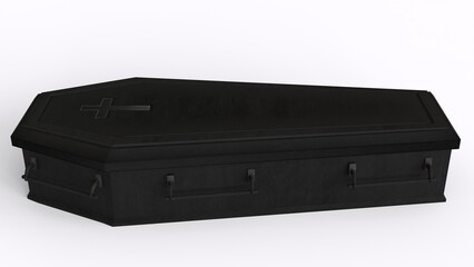 coffin Box with white background