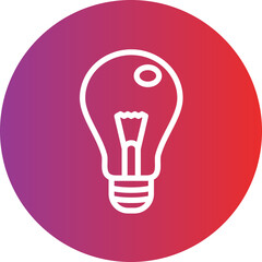 Lightbulb vector icon style
