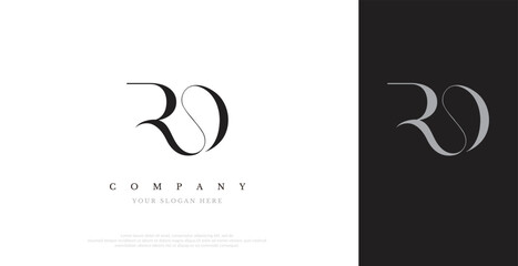 Initial RO Logo Design Vector 
